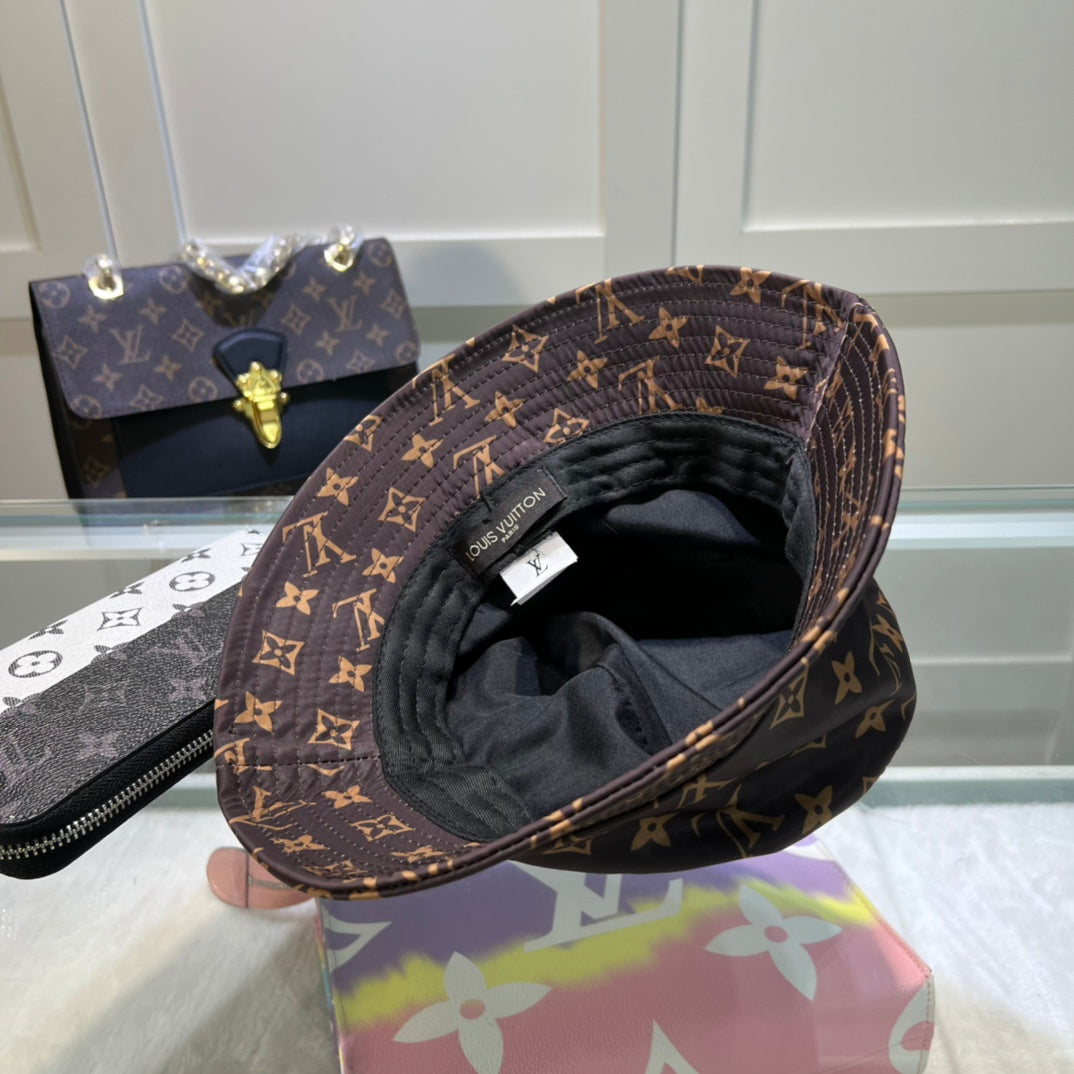 Louis Vuitton monogram bucket hat brown
