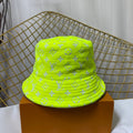 Louis Vuitton monogram bucket hat fluorescent green