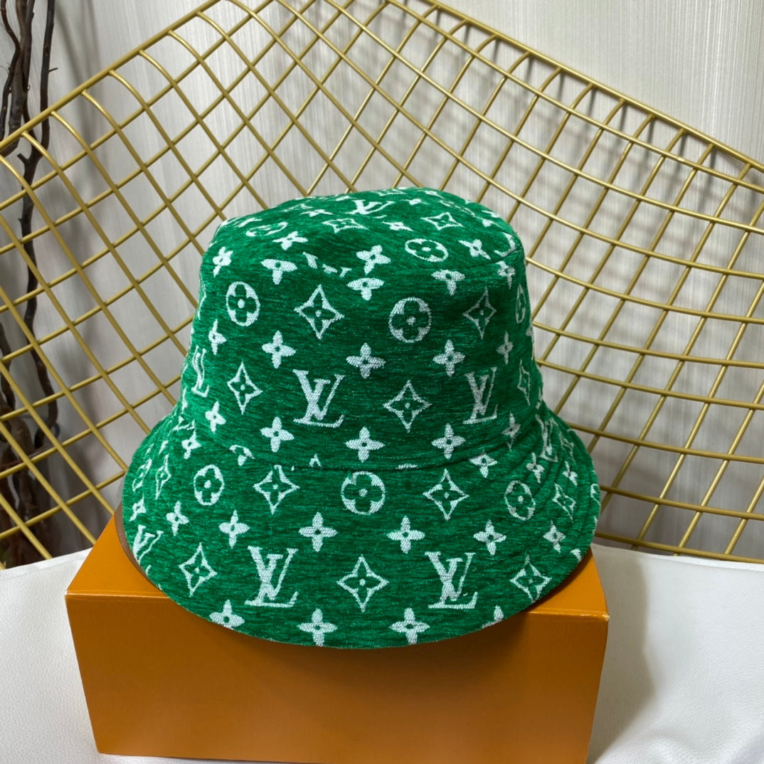 Louis Vuitton monogram bucket hat green