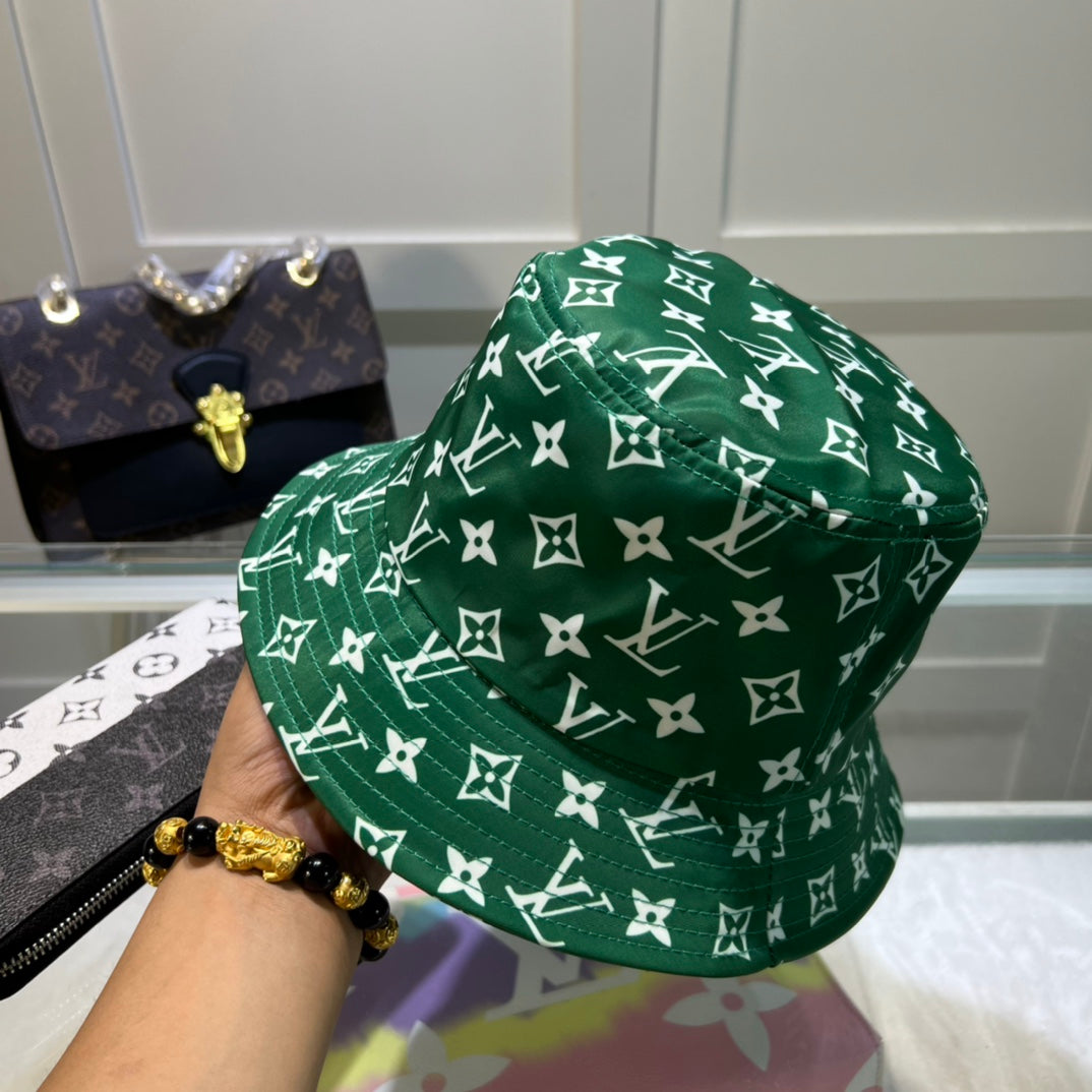 Louis Vuitton monogram bucket hat green