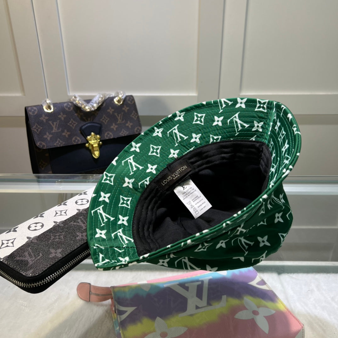 Louis Vuitton monogram bucket hat green