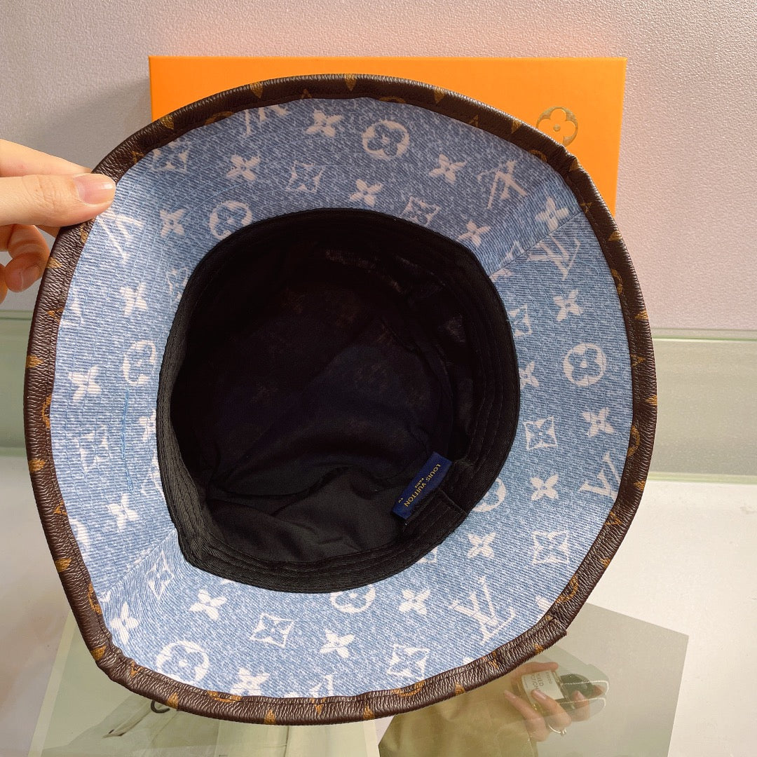 Louis Vuitton monogram bucket hat inside profile