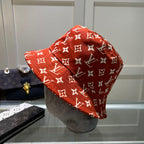 Louis Vuitton monogram bucket hat orange