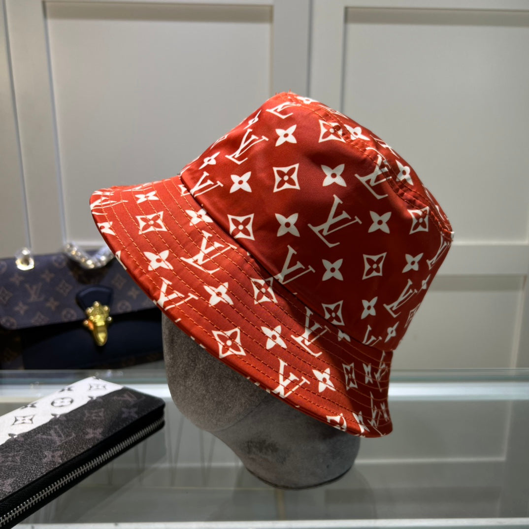 Louis Vuitton monogram bucket hat orange