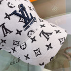 Louis Vuitton monogram cap close-up embroidery