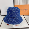 Louis Vuitton monogram denim bucket hat blue