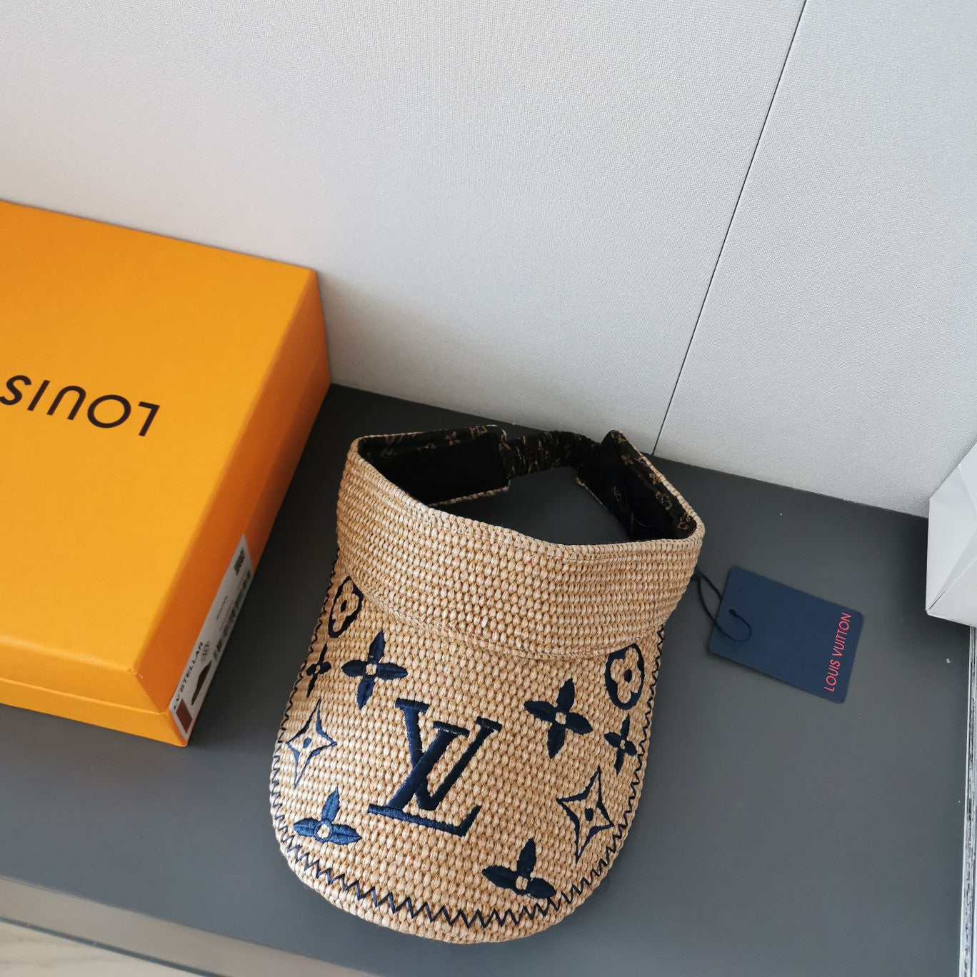 Louis Vuitton monogram sun visor navy