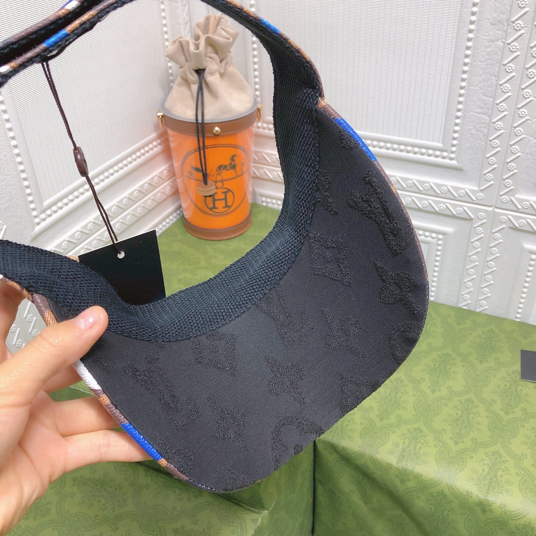 Louis Vuitton monogram top hat detail