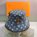 Louis Vuitton navy monogram bucket hat