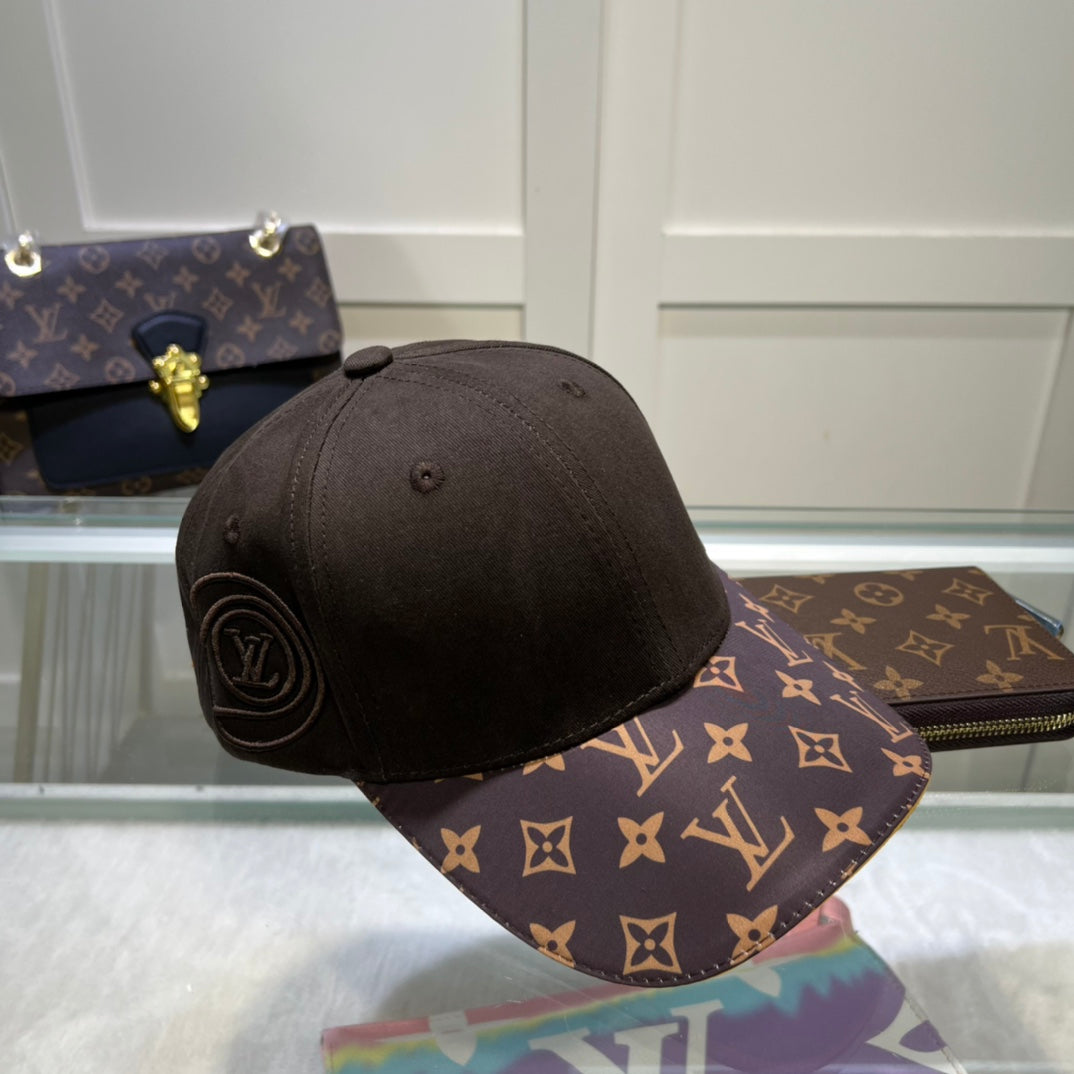 Louis Vuitton patchwork baseball cap brown