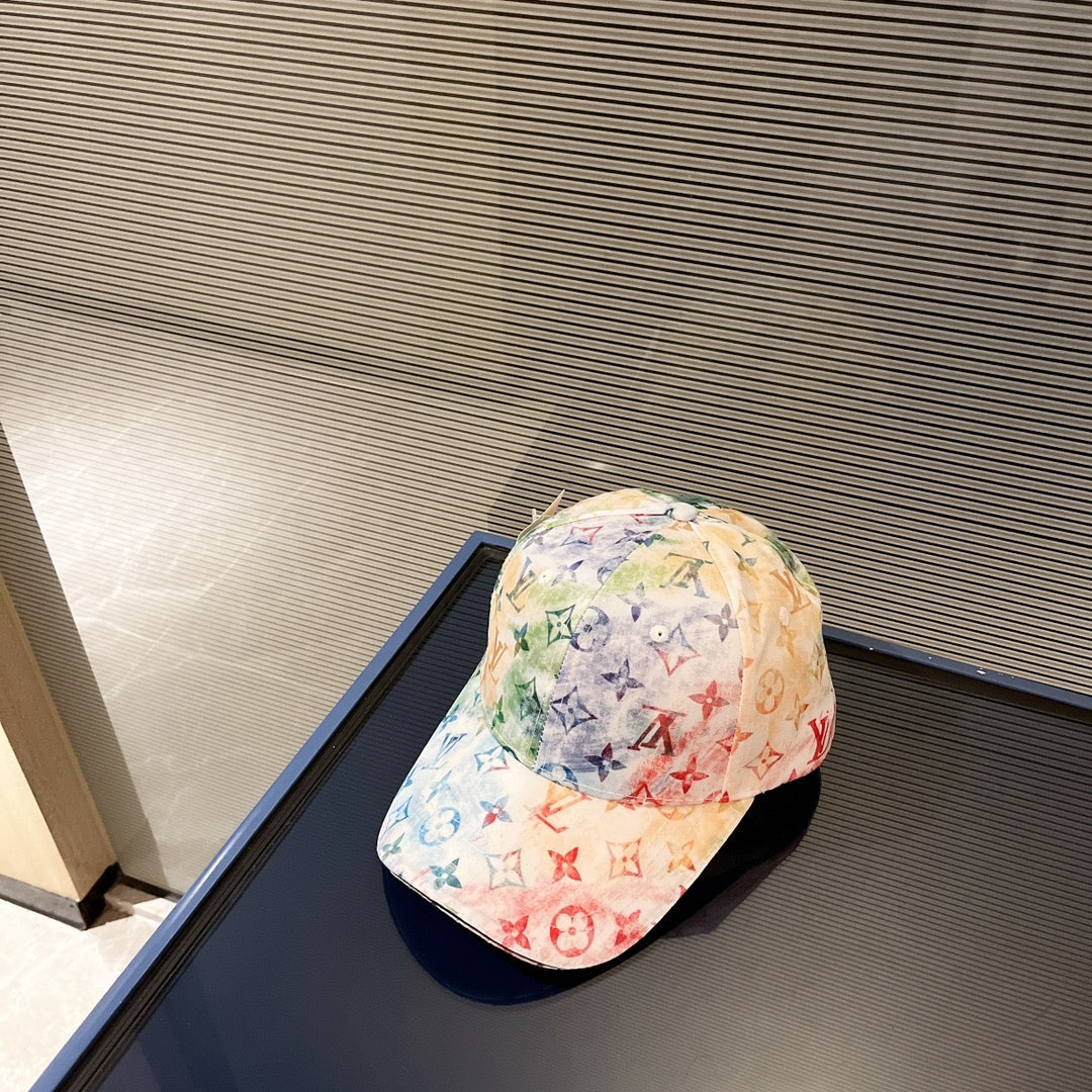 Louis Vuitton rainbow gradient baseball cap