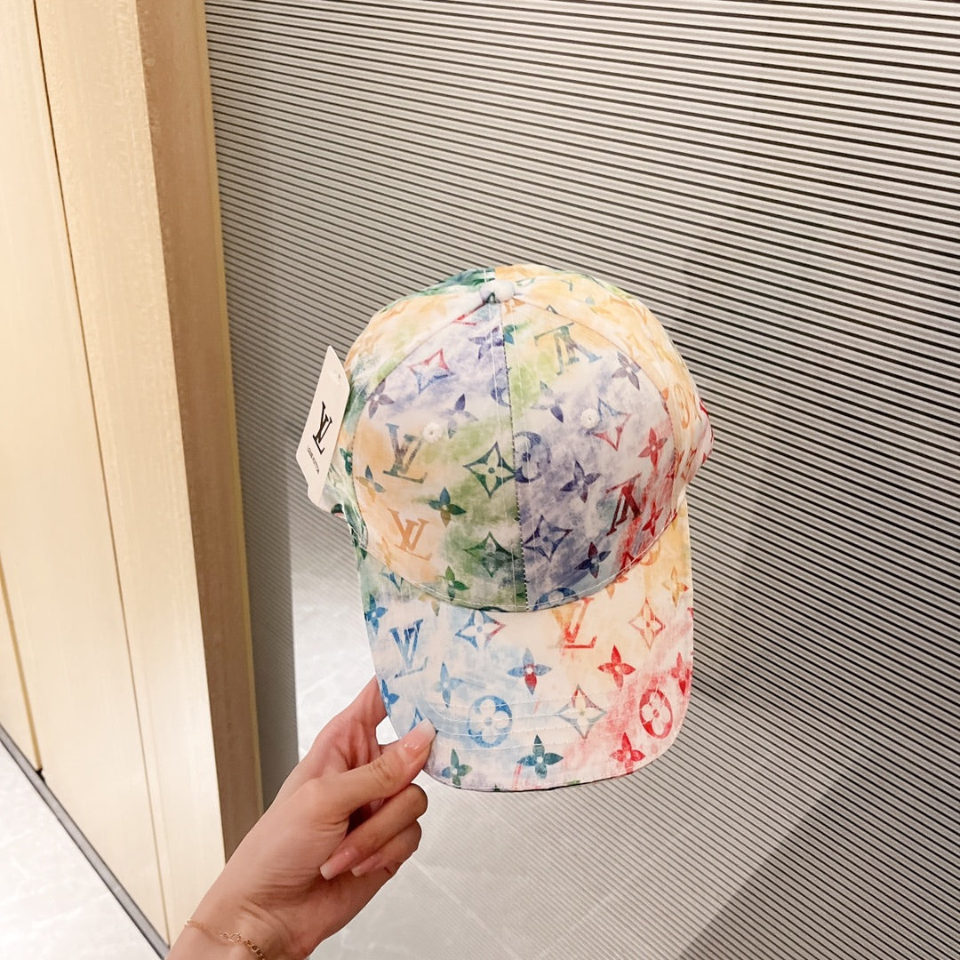 Louis Vuitton rainbow gradient baseball cap