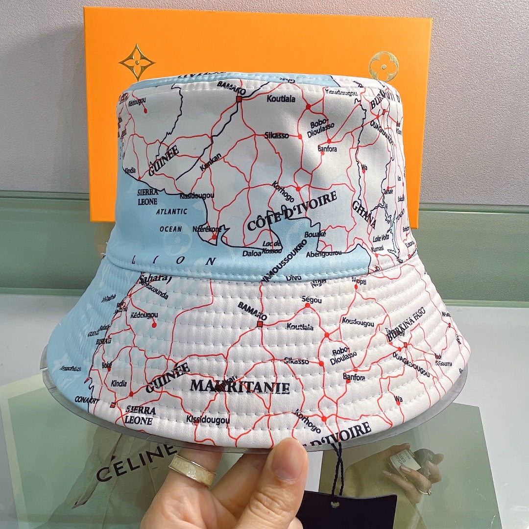 Louis Vuitton reversible designer bucket hat lifestyle