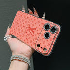 Louis Vuitton shiny iPhone 17 Pro Max case in multiple colors