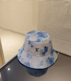 Louis Vuitton striped blue bucket hat