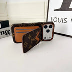 Louis Vuitton iPhone 17 Pro Max Case with Cardholder – Monogram Black – Gray Leather