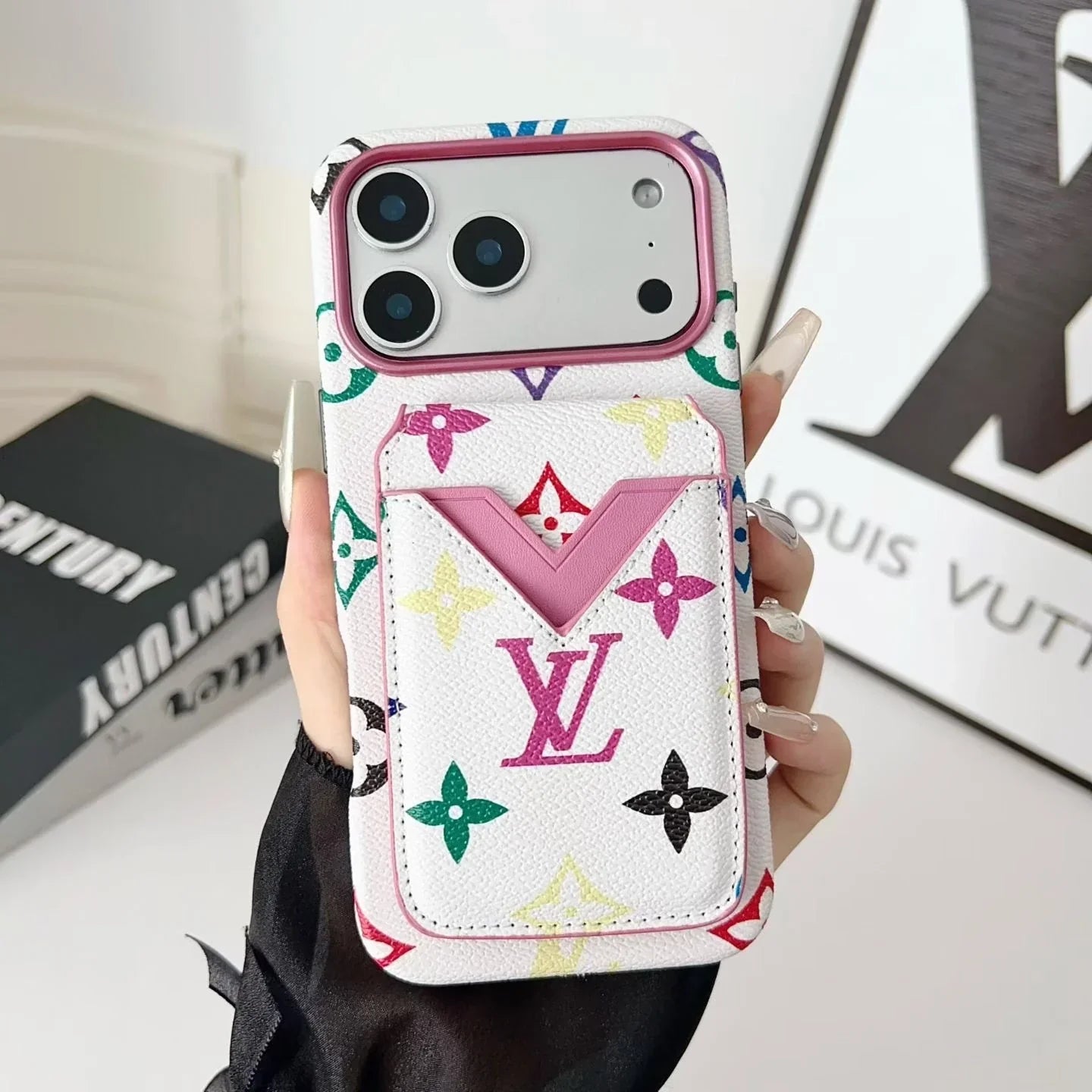 Louis Vuitton iPhone 17 Pro Max Case with Cardholder – Small Monogram Leather