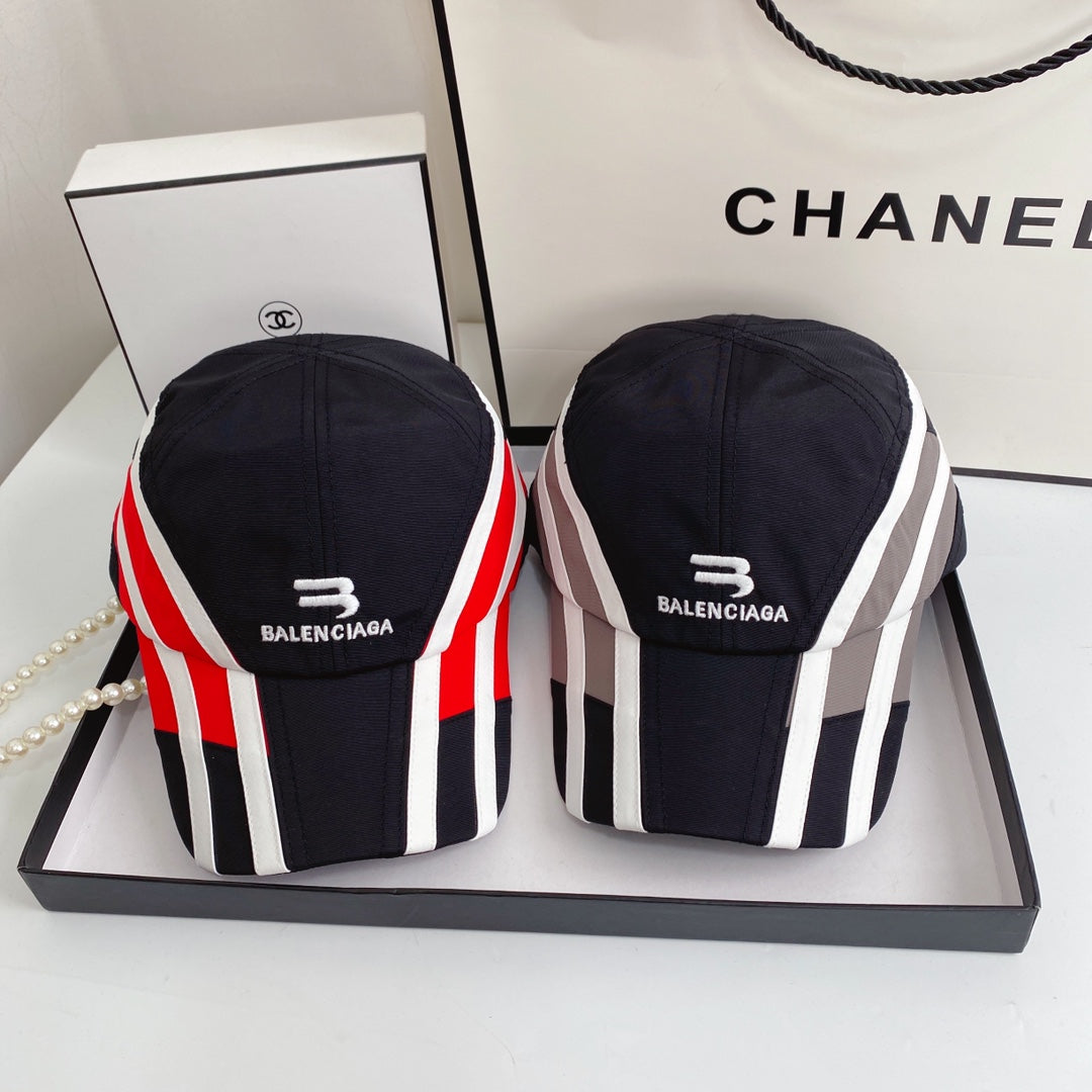 Luxury Balenciaga logo baseball cap front view