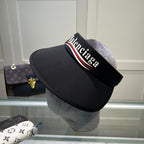 Luxury Balenciaga visor hat front view
