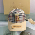 Luxury Burberry Vintage Check baseball cap front view
