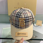 Luxury Burberry Vintage Check baseball cap front view