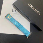 Luxury Chanel Watch Strap Blue