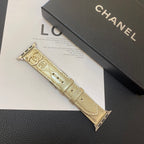 Luxury Chanel Watch Strap Gold