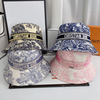 Luxury Christian Dior bucket hat front view