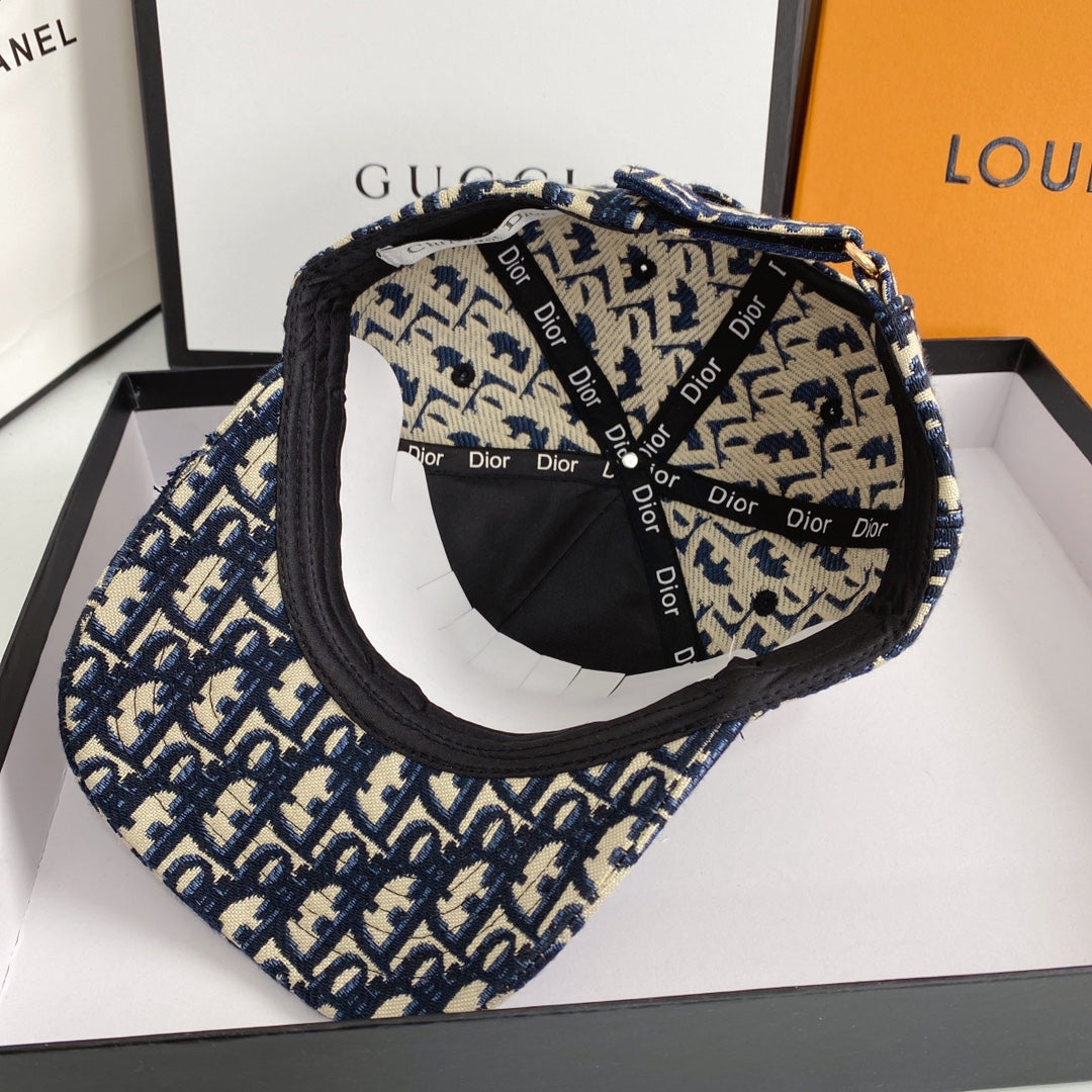 Luxury Christian Dior embroidered baseball cap inside view