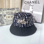 Luxury Christian Dior lace designer bucket hat