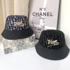 Luxury Christian Dior lace designer bucket hat