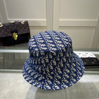 Luxury Christian Dior monogram bucket hat front view