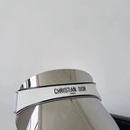 Luxury Christian Dior women's sun visor front view