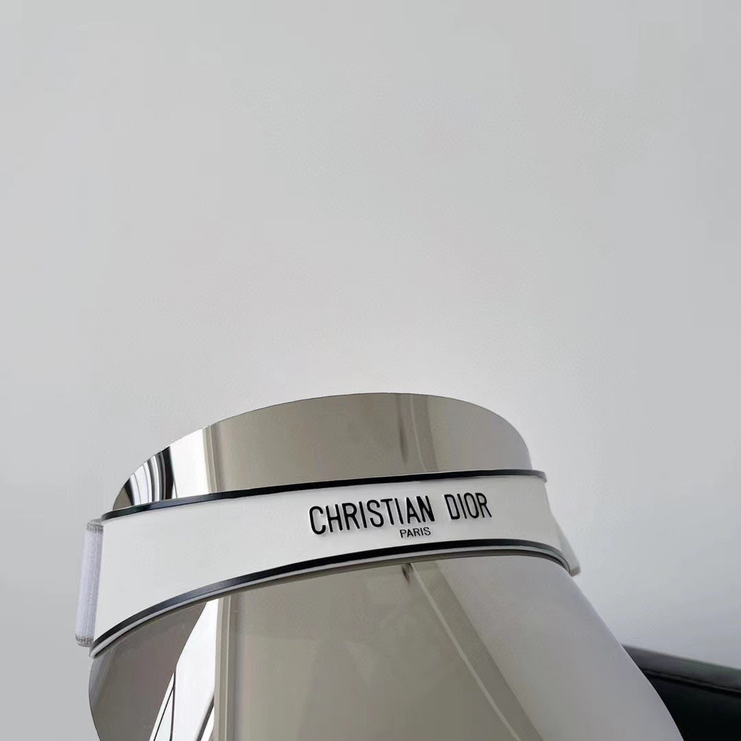 Luxury Christian Dior women's sun visor front view