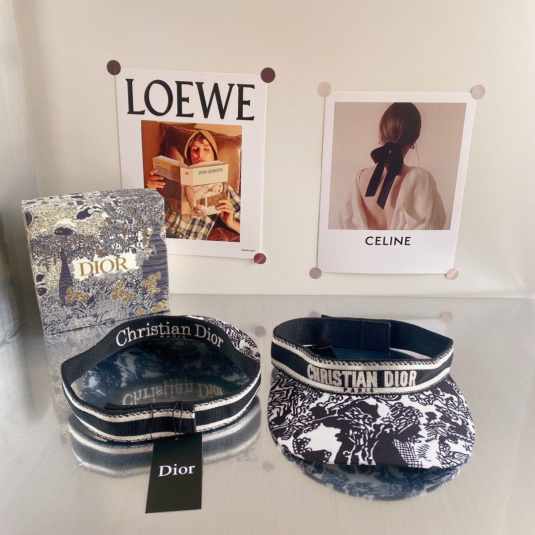 Luxury Dior adjustable visor