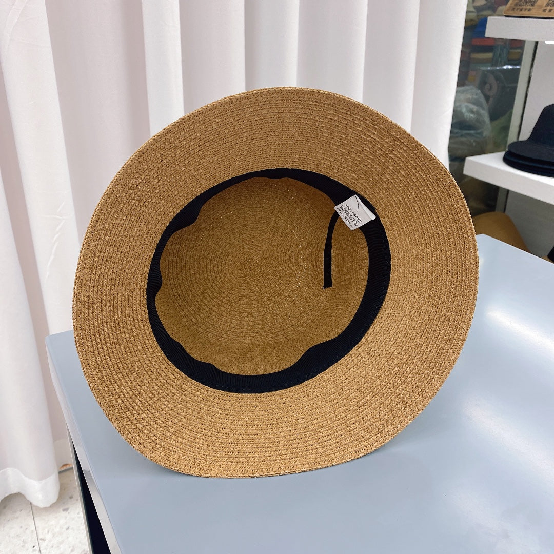 Luxury Dior beach bucket hat rear view