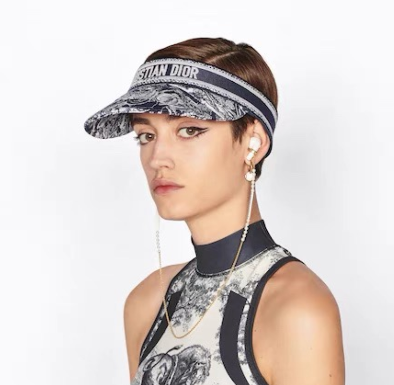 Luxury Dior beach visor