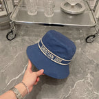 Luxury Dior bucket hat front view