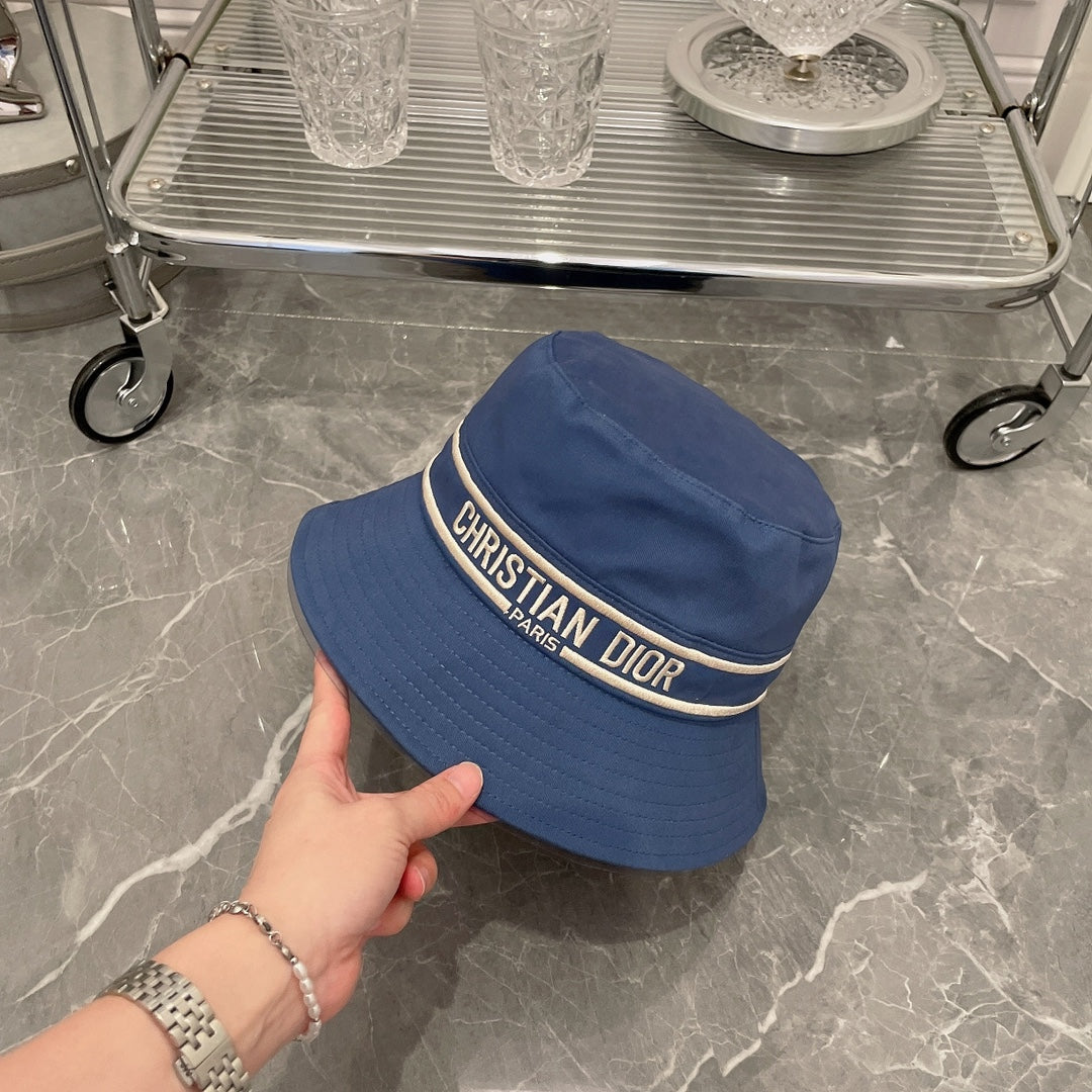 Luxury Dior bucket hat front view