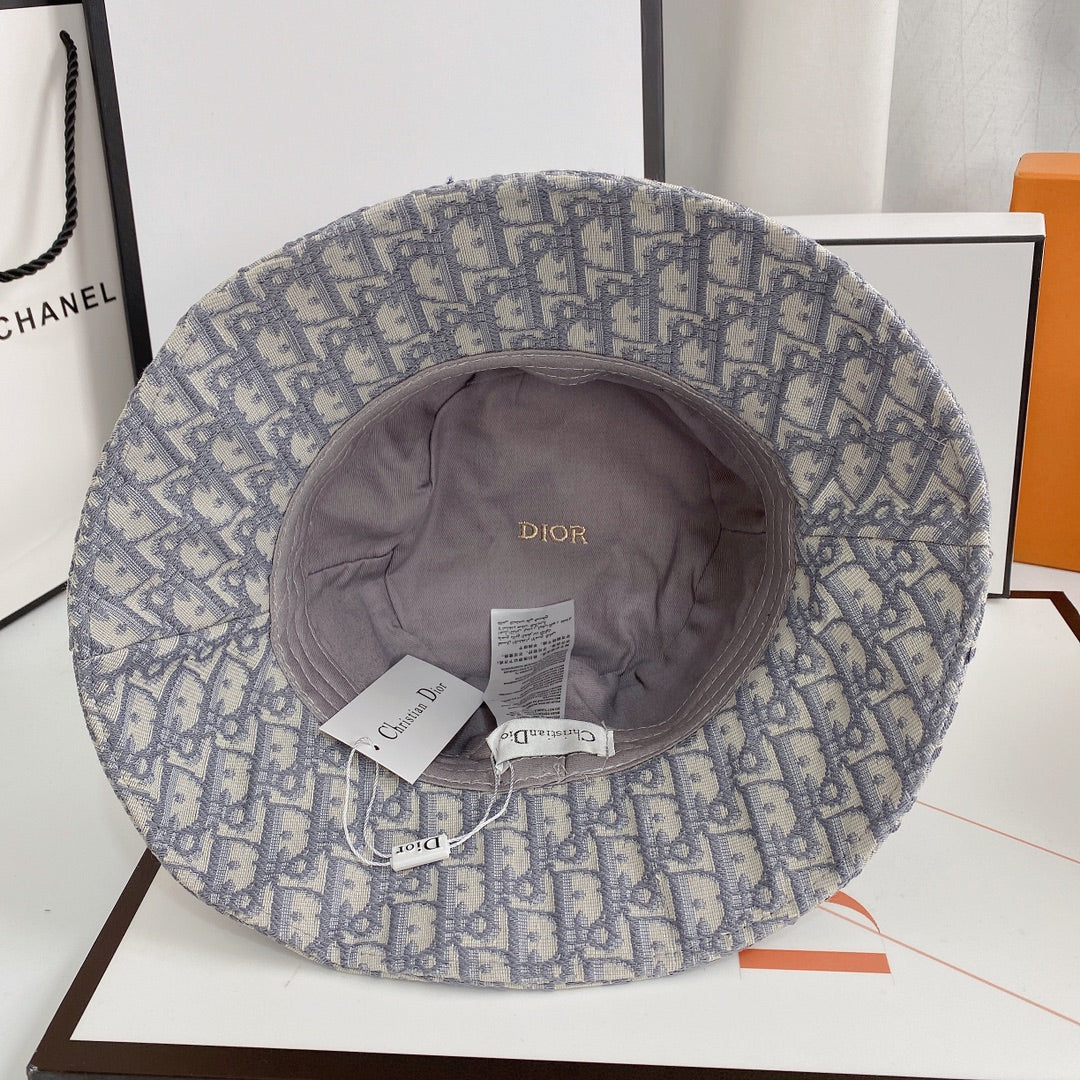 Luxury Dior bucket hat rear view