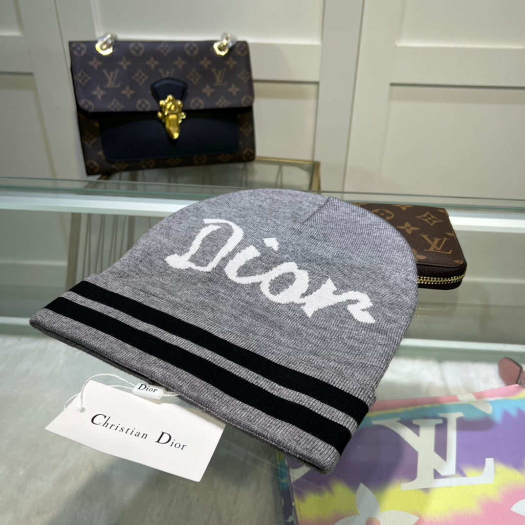 Luxury Dior knit winter hat