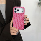 Luxury Dior leather phone case for iPhone 17 Pro Max