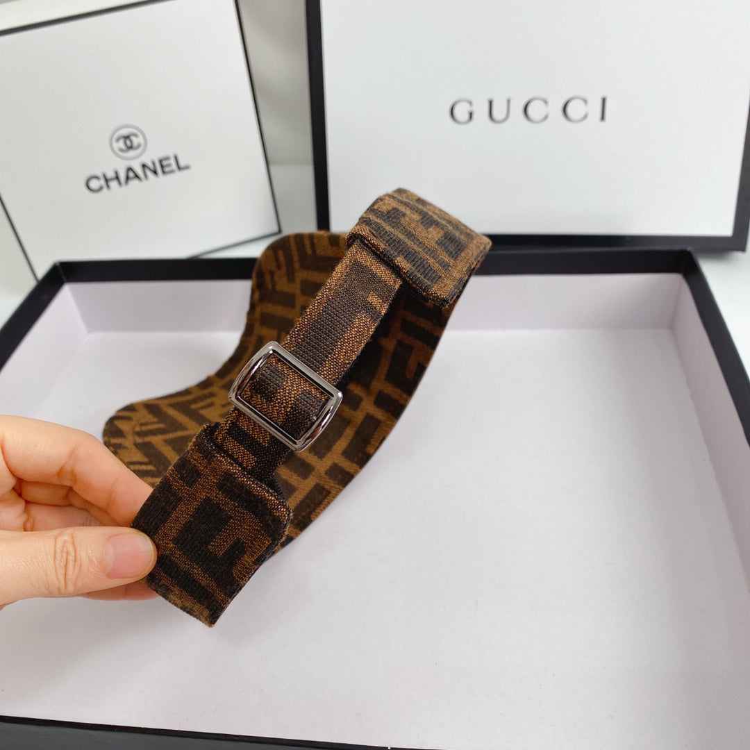 Luxury FENDI visor for golf and travel