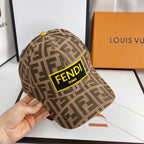 Luxury FF monogram baseball cap close-up