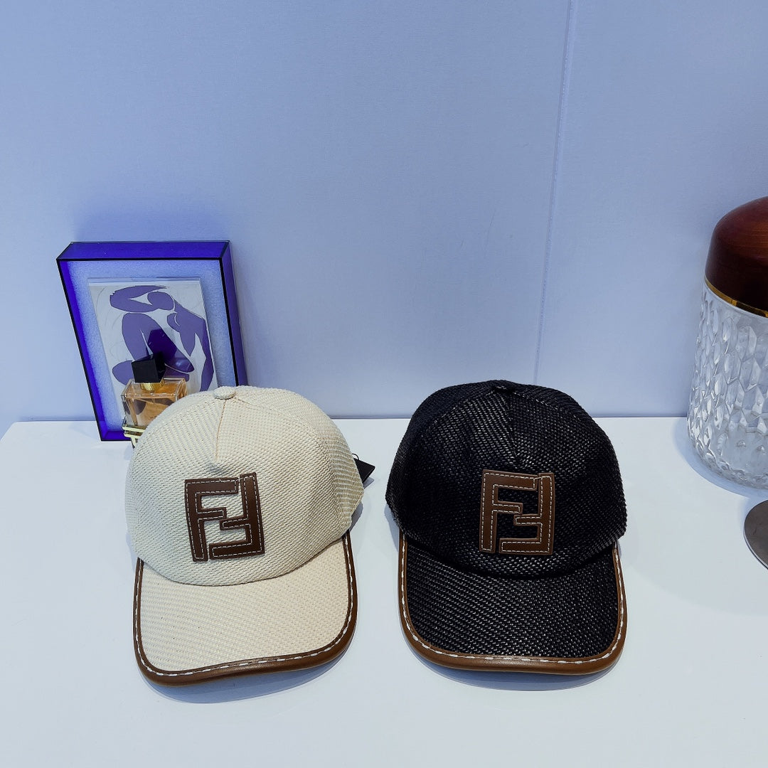 Luxury Fendi baseball cap front view