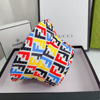 Luxury Fendi cotton bucket hat side profile