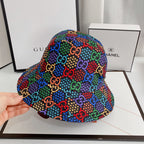 Luxury Gucci GG bucket hat with embroidered stars