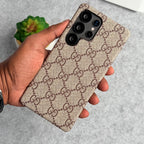 Luxury Gucci Samsung Case Beige GG Pattern