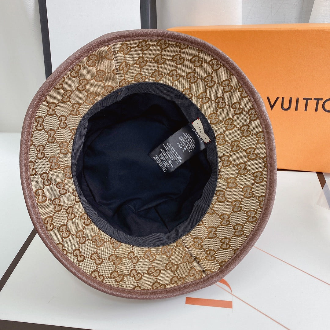 Luxury Gucci bucket hat rear view