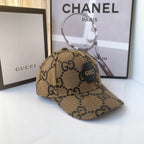 Luxury Gucci cotton baseball cap side profile